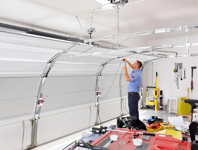 Garage door cable repair service by Coconut Creek Garage Door Repair in Coconut Creek
