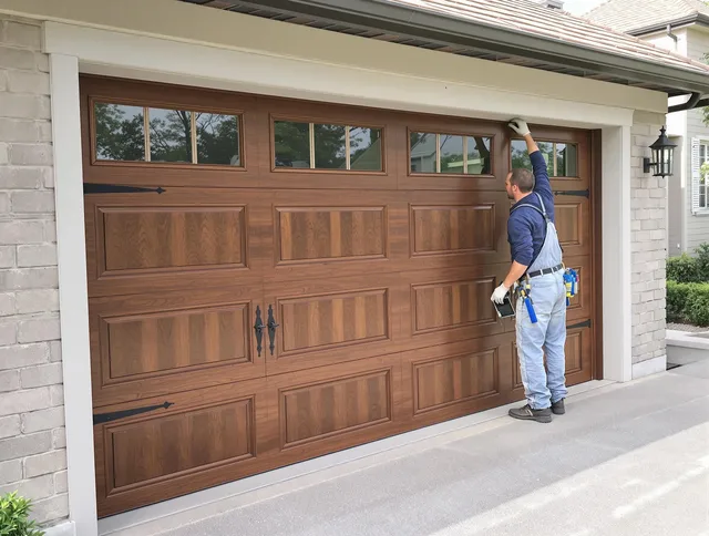 Custom garage door showcase by Coconut Creek Garage Door Repair in Coconut Creek