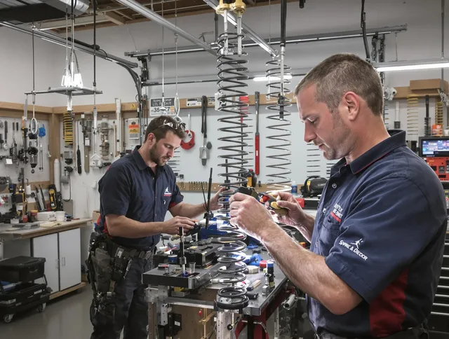 Garage door spring repair service by Coconut Creek Garage Door Repair in Coconut Creek